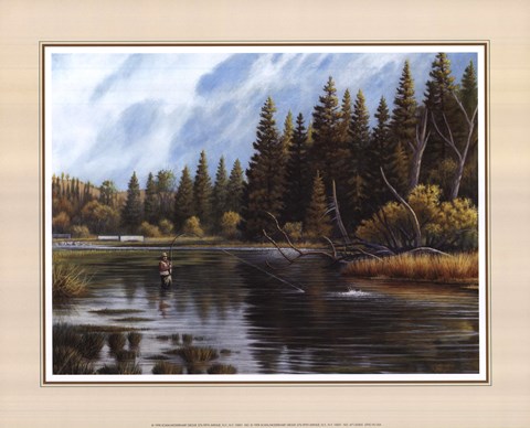 Framed Fly Fishing Print