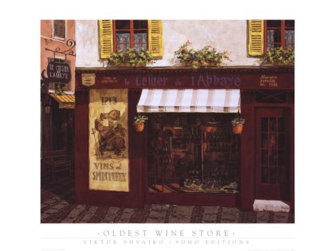 Framed Oldest Wine Store Print
