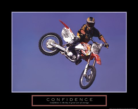 Framed Confidence - Motorbiker Print