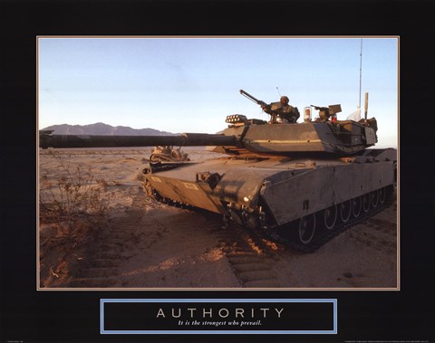 Framed Authority - Tank Print