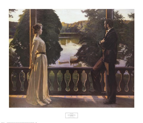 Framed Nordic Summer Evening, 1899-1900 Print