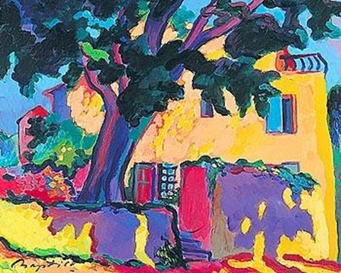 Framed Shady Corner Print