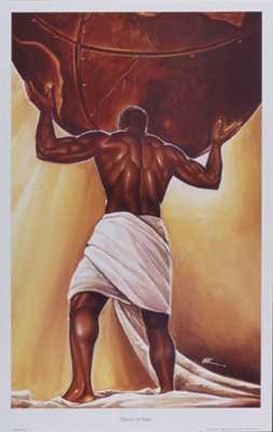 Framed Power Of Man Print
