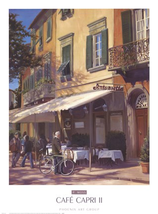Framed Cafe Capri II Print