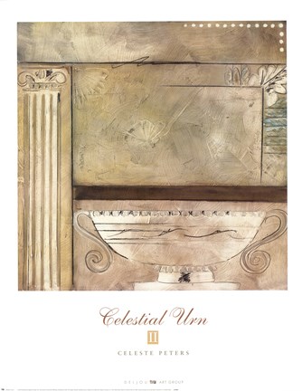 Framed Celestial Urn II Print