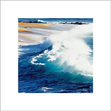 Framed Breaking Waves Print
