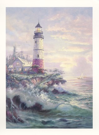 Framed Lighthouse Cove Print