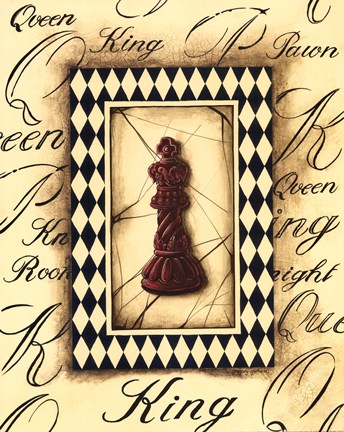 Framed Chess King Print
