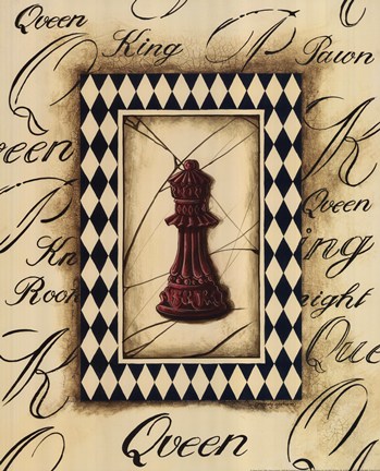 Framed Chess Queen Print