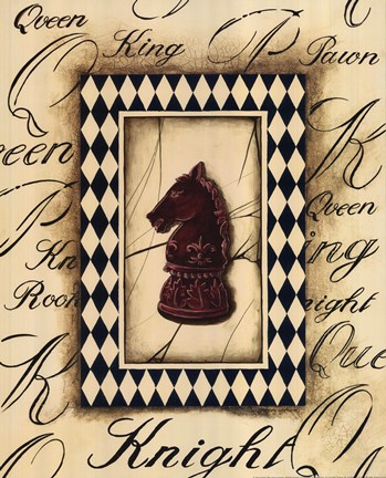 Framed Chess Knight Print