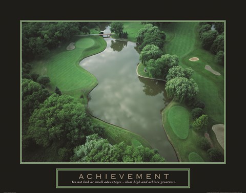 Framed Achievement - Golf Course Print