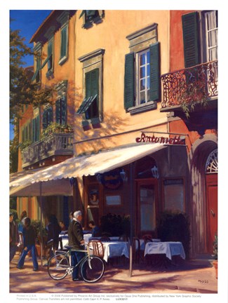 Framed Cafe Capri II Print