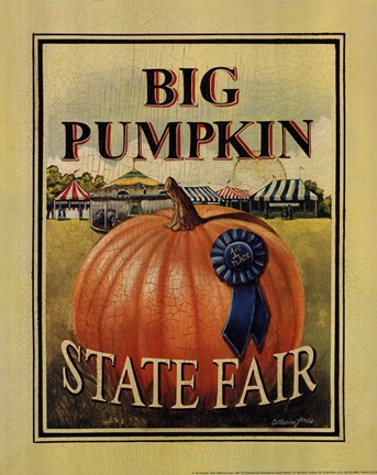 Framed Big Pumpkin Print