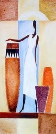 Framed Basket Sellers II Print