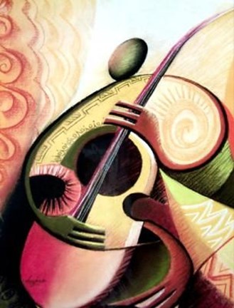 Framed Strings Print