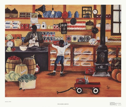 Framed Two Scoops And A Refund Print