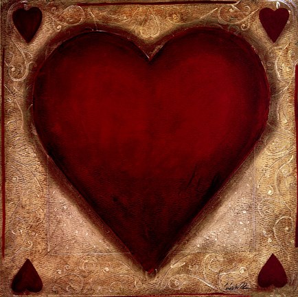 Framed Hearts Print
