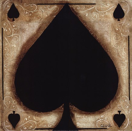 Framed Spades Print