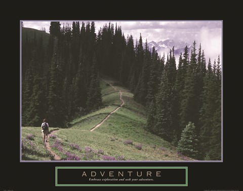 Framed Adventure - Hiker Print