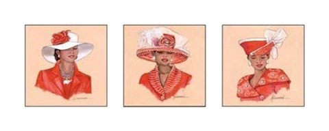 Framed Hattitude In Red Print