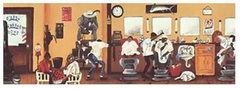 Framed Spit Shine And Finger Weave Print