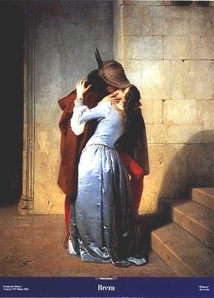 Framed Il Bacio Print