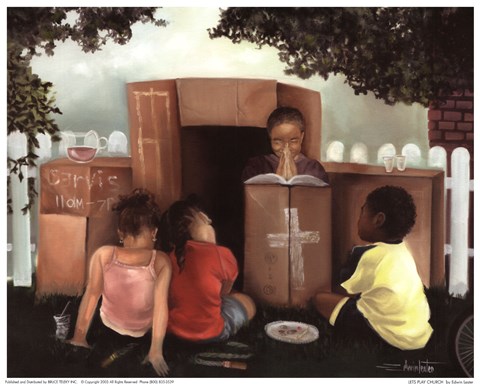 Framed Let&#39;s Play Church (Mini) Print