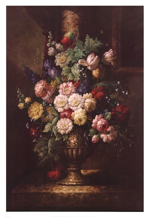 Framed Renaissance Floral Print