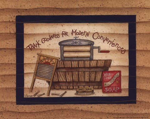 Framed Modern Conveniences Print