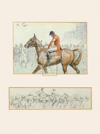 Framed Tiger - horse Print