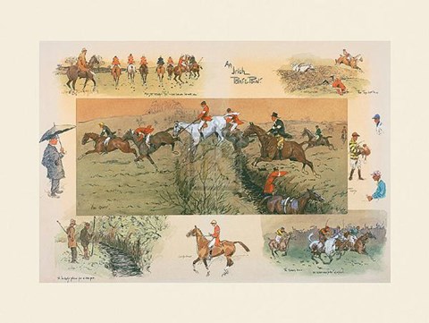 Framed Irish Point to Point Print