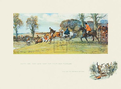 Framed Happy Are They Who Hunt Print