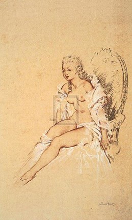 Framed Mademoiselle L&#39;ange Print