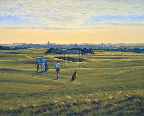 Framed St Andrews 12Th - &#39;Heathery (In)&#39; Print