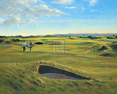 Framed St Andrews 13Th - &#39;Hole O&#39;cross (In)&#39; Print