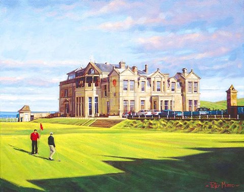 Framed St Andrews 18Th - &#39;Tom Morris&#39; Print