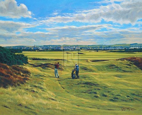 Framed St Andrews 9Th - &#39;End&#39; Print