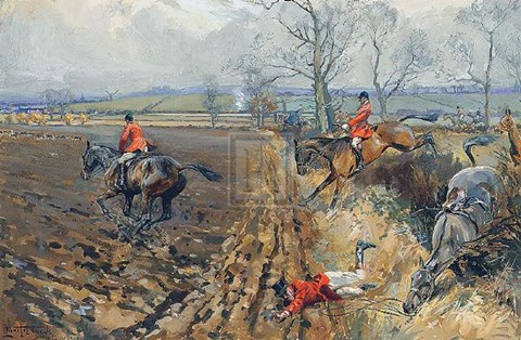 Framed Duke of Rutland&#39;s Hounds Print