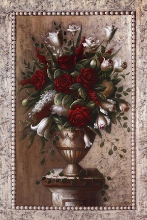 Framed Sonata In Red Print