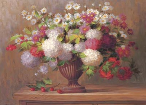 Framed Angelina&#39;s Flowers I Print