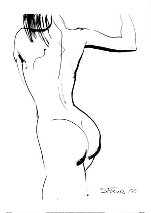 Framed Nude 1 Print