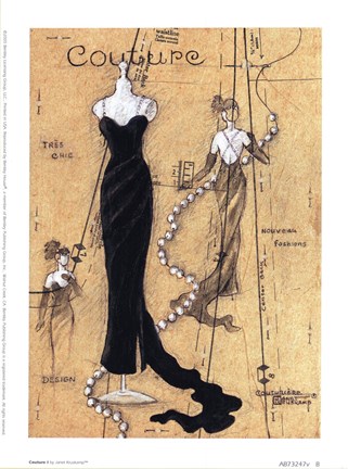 Framed Couture I Print