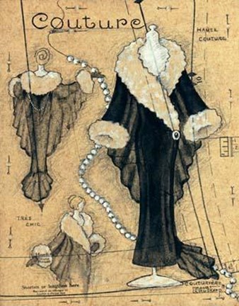 Framed Couture III Print