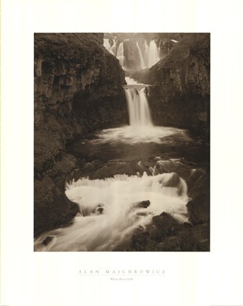 Framed White River Falls Print