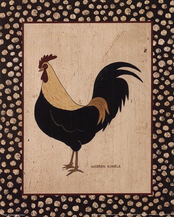 Framed Goldfeather Chicken Print