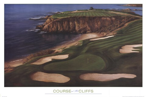 Framed Course On The Cliffs Print