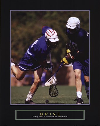 Framed Drive - Lacrosse Print