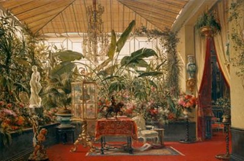 Framed Veranda De La Princesse Mathilde Print