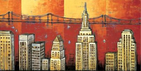 Framed Manhattan I Print