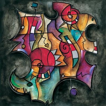 Framed Noir Duet II Print